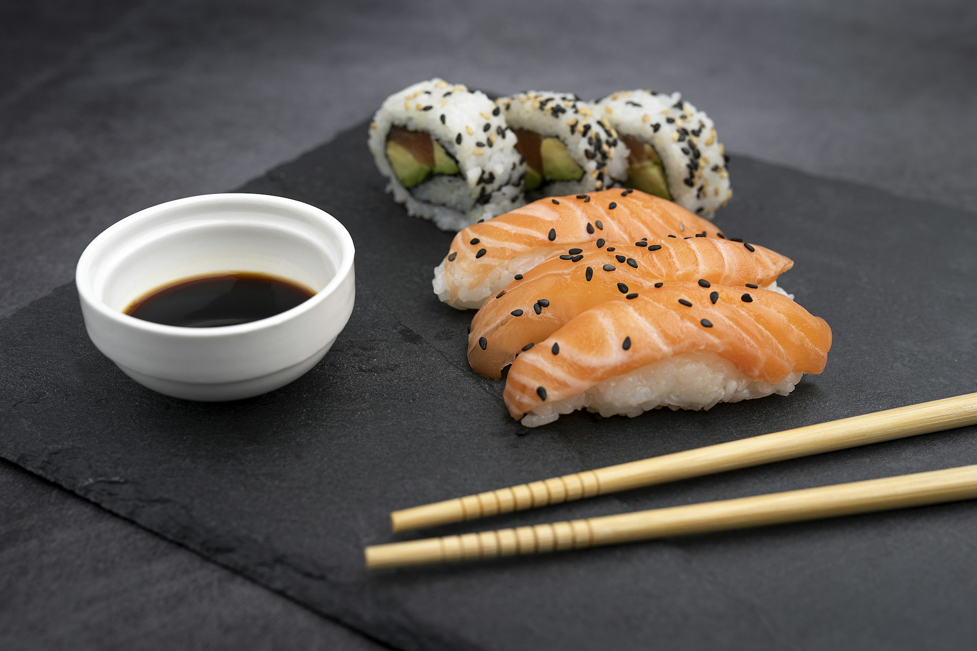 Fresh sushi platter
